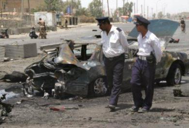 انفجار سيارة مخففة في بغداد