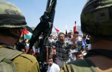 تظاهرات على خطة الانسحاب الاسرئيلي من غزة