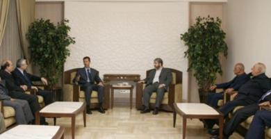 الرئيس السوري بشار الاسد يجتمع مع الفصائل الفلسطينية