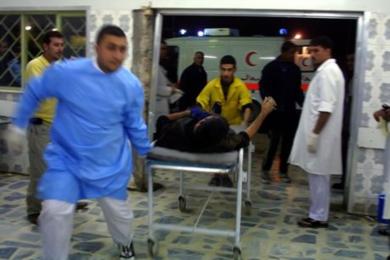 تدفق عدد كبير من الجرحى والموت في احدى المستشفيات العراقية