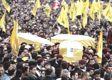 حزب الله يشييع قتلاه