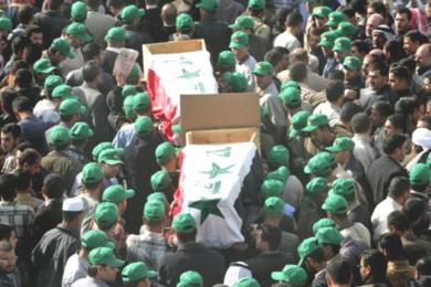 تشييع جنازة عضوين بالحزب الاسلامي العراقي وسط استنكار للعنف