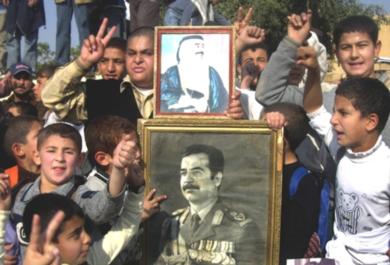متظاهرون مؤيدون لصدام حسين
