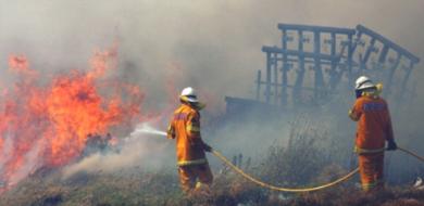 حرائق الغابات الاسترالية تدمر منازل ودرجات الحرارة ترتفع