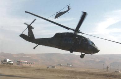 تحطم هليكوبتر أمريكية في بغداد