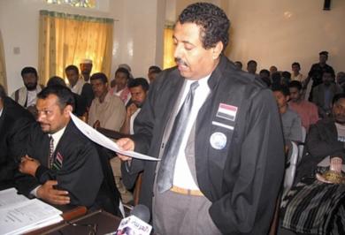 محامي الدفاع أشرف محمد الآنسي