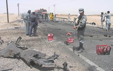 هجوم انتحاري على عربة للامم المتحدة في افغانستان