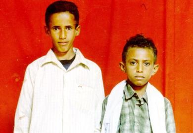 من اليمين : سالم زنبيل وفرحان فضل العبد