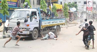 مصادمات بين متظاهرين وقوات الامن في بنجلادش