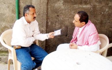 أحمد محمد العديني يتحدث إلى الزميل نبيل مصلح