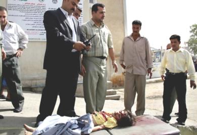 طفل عراقية قتلت في انفجار أمس