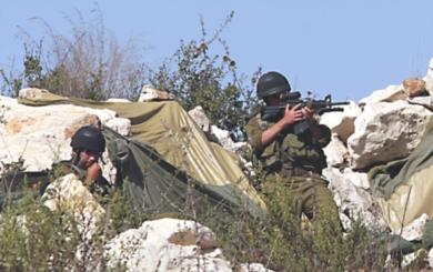 القوات الاسرائيلية تتمركز في الجنوب اللبناني