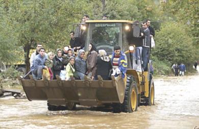 فيضانات في جنوب شرق تركيا 