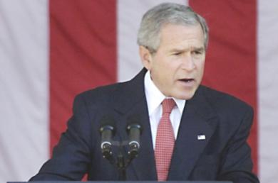 الرئيس الامريكي جورج بوش