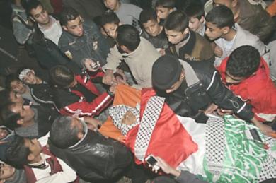 تشييع جثمان الطفل الفلسطيني جمال يوم أمس