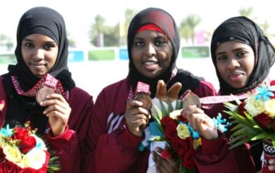 سيدات قطر يحرزن البرونزية في الرماية