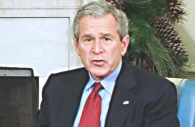 الرئيس الاميركي جورج بوش 