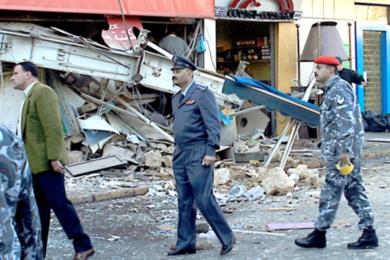 انتشار للشرطة اللبنانية بعد الانفجار في فرن مقفل في بيروت