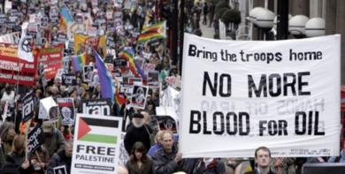 تظاهرات في العاصمة البريطانية احتجاجا على الحرب في العراق