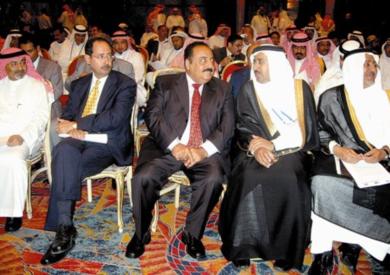 الأخوان سالم صالح وعبدالكريم الأرحبي في المنتدى الأقتصادي بجدة أمس