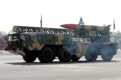 اختبار صاروخ قصير المدى في باكستان