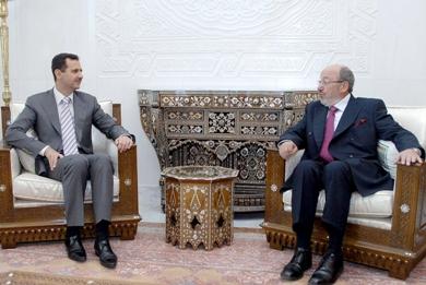 الرئيس بشار الاسد يستقبل المفوض الاوروبي بشأن المساعدة لوي ميشيل