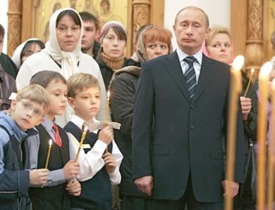 الرئيس الروسي فلاديمير بوتين للمرة الاولى