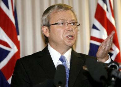 رئيس الوزراء الاسترالي المنتخب كيفن رود