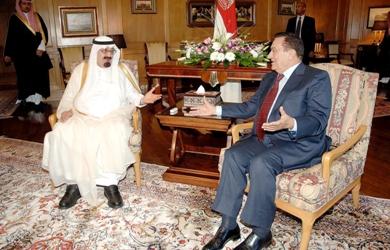 الرئيس حسني مبارك والملك عبد الله بن عبد العزيز
