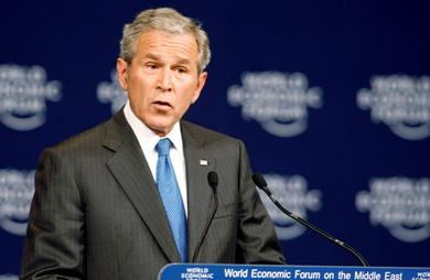 الرئيس الأمريكي جورج بوش