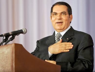 الرئيس التونسي زين العابدين بن علي