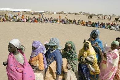 مخيم للنازحين في دارفور