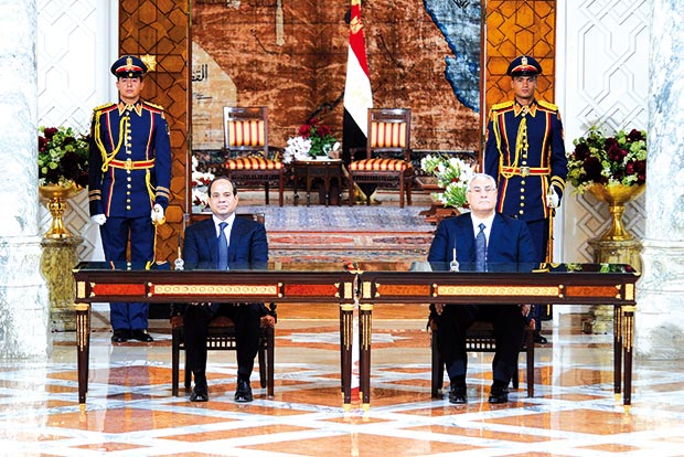 مراسم استلام وتسليم منصب رئاسة مصر أمس