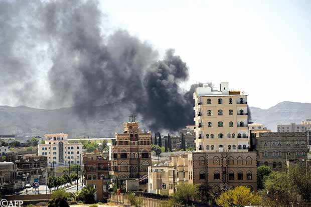 أدخنة متصاعدة في أجواء صنعاء