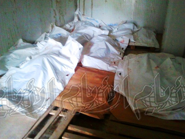 جثامين مجزرة مخيم العزاء في ثلاجة متواضعة في منطقة سناح الضالع