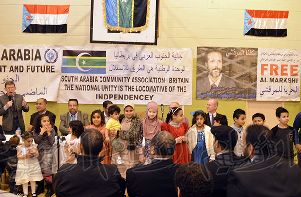 مشهد من فعالية احتفالية بمناسبة الذكرى السابعة والأربعين لعيد الاستقلال الوطني المجيد