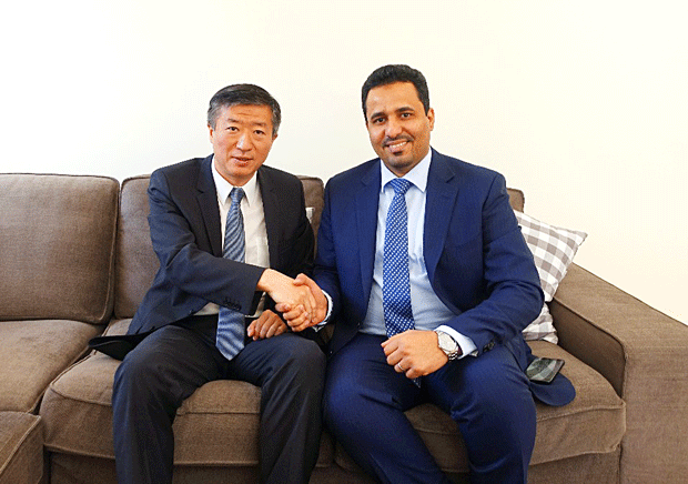 الحالمي مع السفير الصيني لدى اليمن
