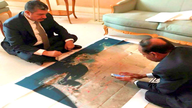اللواء جعفر محمد سعد (رحمه الله) يبحث خطة تحرير عدن مع نائب رئيس الجمهورية السابق خالد بحاح