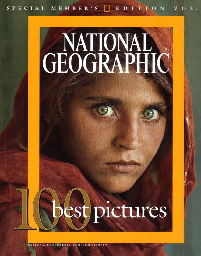 الصورة الأوسع انتشاراً والأكثر شهرة لناشونال جيوغرافيك نشرت قبل 50 عامًا للفتاة الأفغانية شربات جولا 