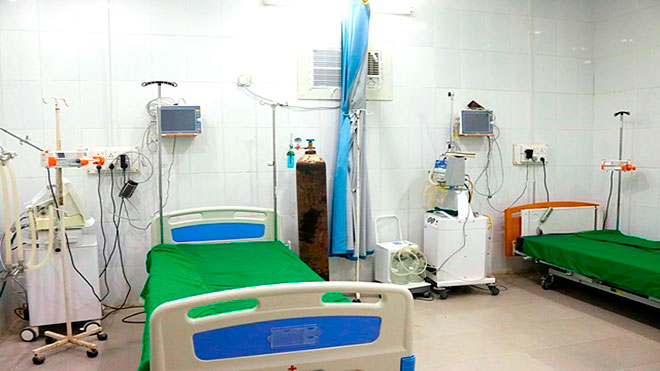 افتتاح مشروع تجهيز العناية المركزة بمستشفى القطن