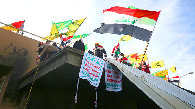 حركة الاحتجاج في العراق مصممة على عدم التأثر بالتوتر الايراني - الاميركي
