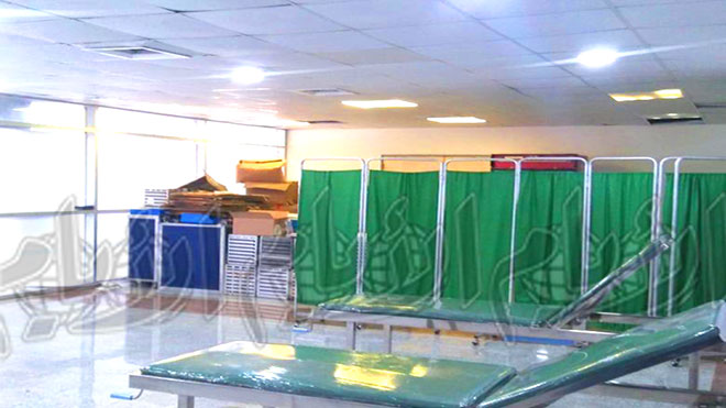 غرفة الحجر الصحي في مطار عدن الدولي