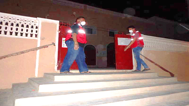 الهلال الأحمر يدشن حملة توعوية للوقاية من جائحة كورونا بسيئون