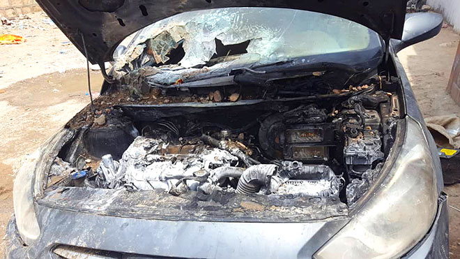 نجاة أكاديمي من محاولة اغتيال بتفجير سيارته في جعار