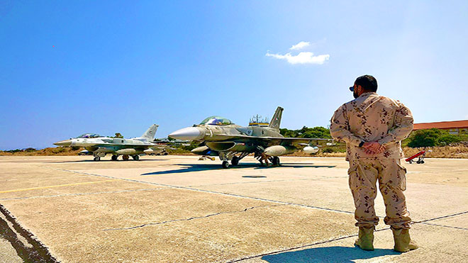الإمارات تشارك بمقاتلات F16 تدريبات مشتركة مع اليونان 