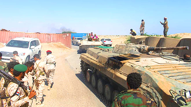 التحالف يعلن استكمال تنفيذ الشق العسكري في عدن وأبين