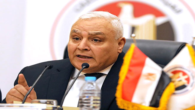 المستشار المصري لاشين إبراهيم رئيس الهيئة الوطنية للانتخابات