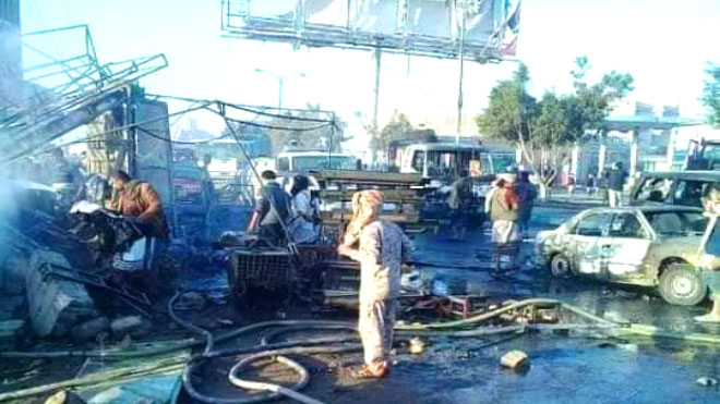 مقتل 5 وإصابة العشرات في انفجار محطة غاز بالبيضاء