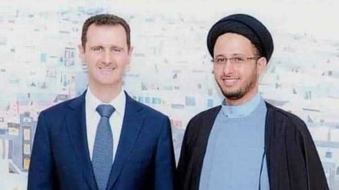 العماد مع بشار الأسد