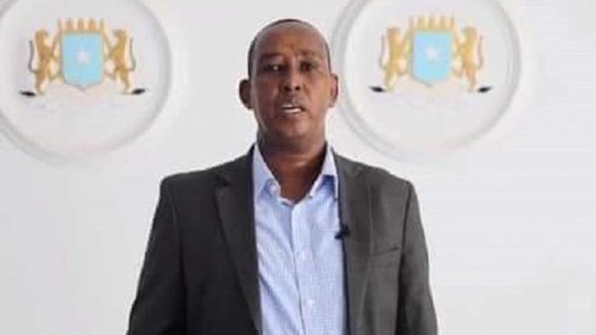  محمد إبراهيم معلمو المتحدث باسم الحكومة الصومالية 